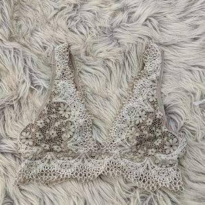 Victoria's Secret Nude Lace Bralette